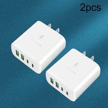 For I Phone 16/15/14/13/12/Plus/Pro/Pro Max Charger Super Fast Charging I Pad Charger USB C Wall Charger Fast Charging Suitable For Multiple People Charging, Multiple Devices Charging, Home Charging Needs, And Office Desks Phone Charger Multi-Port Nan