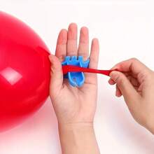 5pcs/3pcs/1pc Blue Balloon Tying Clip, Party Decoration Balloon Tying Tool For Wedding, Birthday, Latex Balloons