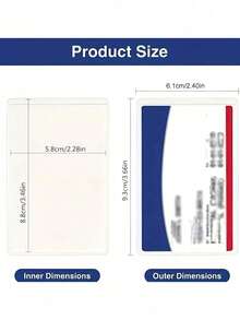 Medicare Card Holder Protector Sleeves, Clear PVC Waterproof Medical/Credit Card, Business/Social Security Card Protector - Clear Vinyl Plastic Covers For Insurance & Social Security Metro & License Or Credit Cards - Multicolor - View 8