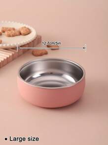 2PCS Personalized Customization Name Children Feeding Bowl With Silicone Sleeve Inner Stainless Steel Self Feeding Tableware Print On Demand Children Essentials