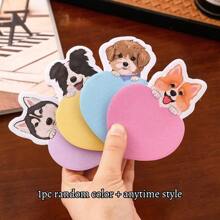 4 colores, 120 pegatinas lindas de gatos, pegatinas de perros, pegatinas adorables de pandas, pegatinas con forma irregular, pegatinas de papelería escolar, pegatinas de dibujos animados N veces, pegatinas lindas, adecuadas para la oficina y el estudio
