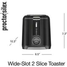 tostador de Pan Proctor Sílex , Ranuras Extra Anchas, 7 niveles de tostado para el pan, fácil de usar, pan tostado todos los días, fácil limpieza - Tipo de Enchufe A USA (110-127V) - Ver 2