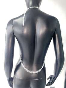 Top de cuello halter de estilo punk rock metálico para mujeres, adecuado para festivales de música, carnavales, fiestas y atuendos de club - Multicolor - Ver 5