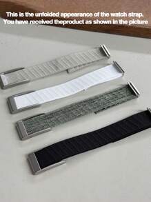 Bands For Whoop 5.0 - Replacement Nylon Knit Watch Strap Wristband With U-Shaped Metal Accessories ( NOT For Whoop 4.0)