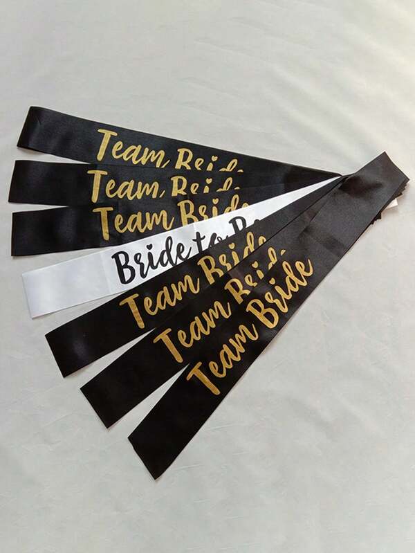 Juego de 1/7 piezas de faja de satén - Recuerdos sofisticados y divertidos para despedida de soltera, fiesta de novia y fiesta de boda