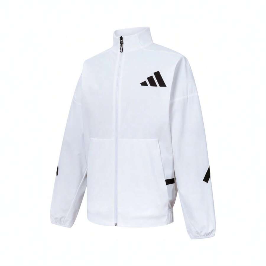 Adidas Jachetă sport bărbătească M Z.N.E. WV TT cu guler înalt și mânecă lungă, cu glugă țesută, JN9027