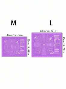 1pc Kneading Mat - Non-Stick, Easy To Clean - Available In Blue/Purple/White/Pink, Easy To Clean, Suitable For Biscuits, Dough, Cake Baking, Essential Baking Tools For Chinese Pastries, Great For Christmas, Easter, Thanksgiving, Kneading Mat, Easy To Clean And Store, Heat Resistant, Available In Blue/Purple/White/Pink, With Cake Size Ring, Suitable For Making Cakes, Dough, Biscuits, Baking, Essential Tools For Home Baking