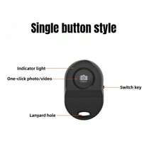 1 个迷你蓝牙兼容自拍遥控器、自拍杆、相机快门释放装置兼容 iPhone/Android - 多色 - 查看 10