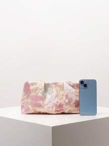 Floral Bag, Sequin Bag, Bridal Party Clutch, Ball Gown Bag, Ball Gown Accessories, Elegant Ladies Bag, Wedding Supplies, Shiny Spherical Wallet (Pattern Random) - Multicolor - View 3