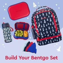 Lonchera a prueba de fugas Chill Kids - Caja Bento de 4 compartimentos con paquete de hielo incorporado, capacidad de 3.3 tazas, libre de PFAS y BPA, apta para microondas y lavavajillas, tamaño para edades de 3 a años (Verde/Azul Marino) - Rojo/Real - Ver 8