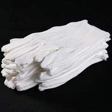 5Pairs S/M/L/XL White Soft Gloves,Ceremonial Thickened Stretchable Lining Glove Household Cleaning Glove Gardening Glove,Jewelry Glove Home Work Glove,Work Gloves For Dry Hands Handling Film SPA Gloves - White - View 10