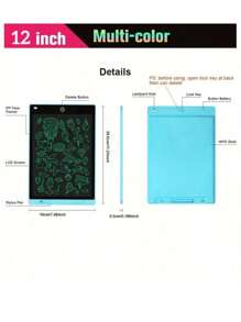 Tabletă de desen LCD pentru întoarcerea la școală, potrivită pentru tabla de desen a elevilor, tabla de scris LCD pentru adulți, dimensiuni mari, bloc de schițe electronic reutilizabil, tablă de desen și blocnotes electronic, ideală ca și cadouri de birou, jucării, tablă de desen, tablă de scris electronică LCD, tabletă de desen cu ecran colorat, tablă de scris, cadou educativ de Crăciun, cadou de ziua de naștere, Halloween, Crăciun, Ziua Recunoștinței, cadou de Paște