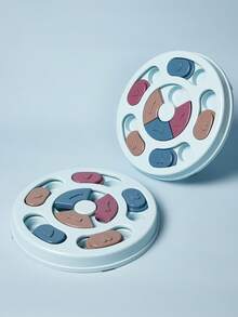 PETSIN 1 件装宠物喂食器、宠物益智喂食器玩具、狗狗智力玩具、猫狗捉迷藏喂食器、宠物训练玩具、狗狗互动食碗、宠物食物托盘、宠物食物隔间游戏盘、宠物防呛碗、宠物用品、狗狗智力玩具、小狗智商训练喂食器、猫狗觅食玩具、宠物娱乐玩具，仅供宠物使用 - 藍色 - 查看 2