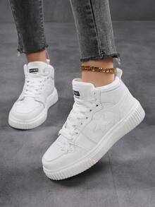 女士新款时尚透气休闲鞋，厚底百搭平底舒适软底防滑防臭耐用运动鞋