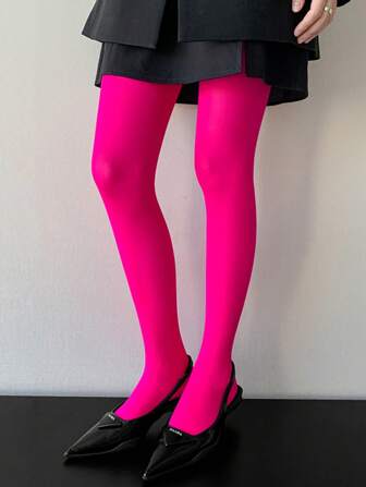 Plus Size Women's 120D Velvet Leggings, Skinny Fit Tights