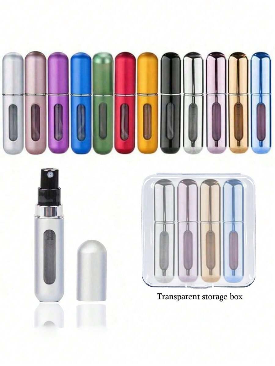 1-Piece Boxed Perfume Distribution Bottle, Bottom Direct Filling Perfume Bottle, Reusable Fine Water Spray Bottle, Makeup Water Bottle, Perfume Distribution Tool, With Storage Box, Available In A Variety Of Colors, Birthday Gifts For Family And Friends, Holiday Gifts - Nhiều màu - Xem 1