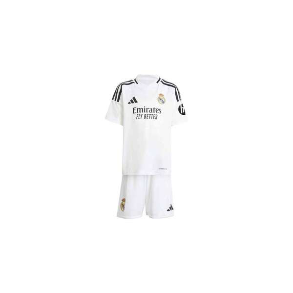 Adidas Conjunto Real Madrid 1ª Equipación 2024/2025 para Niños Unisex en color Blanco ✅ Entrega 24/72h a España (península)