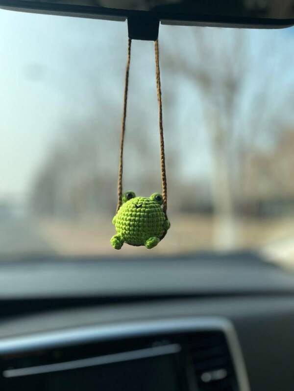 Handmade Crochet Car Hanging Decor Interior Hanging Decor Bag Hanging Decor Holiday Atmosphere Decoration Holiday Small Gift Gifts For Women Gifts For Men