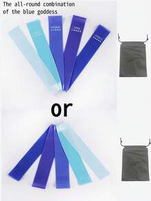 1 件/2 件/3 件/5 件女士阻力带套装 - 瑜伽普拉提臀部训练带，用于腿部和臀部锻炼，TPE 弹性健身带，用于全身塑形、拉伸、家庭健身房、Crossfit - 夏季便携式健身带（5 种颜色）- 混合配送 - 彩色 - 查看 31