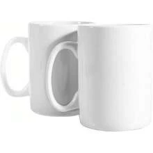 30oz Super Large Ceramic Coffee Mugs Large Handles Set Of 2 (Cobalto) - White - View 2