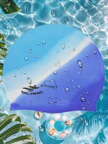 1pc Silicone Swim Cap, Waterproof Comfortable Unisex Swim Cap, Swimming Pool Equipment, Unisex Comfortable Type Bath Cap, Fashion Personalized Swimming Cap Solid Color, Waterproof Comfortable Swimming Silicone Cap Waterproof Ear Protection Is Not Tight, Protect Hair, Beach Essentials, Beach Accessories, Pool Float - Multicolor - View 16