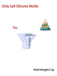 Khuôn kim tự tháp 1 inch đến 6 inch cho nhựa, khuôn nhựa silicon cho kim tự tháp tự làm, cho trang trí nhà, trang trí phòng, trang trí đám cưới - Trong sáng - Xem 9