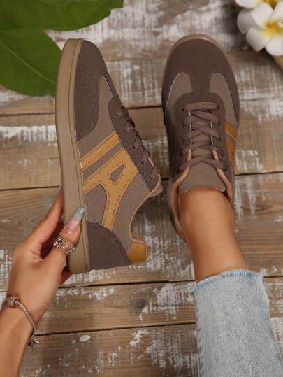 女士软底运动鞋，新款厚底百搭时尚休闲鞋，防滑系带运动鞋，适合春秋季