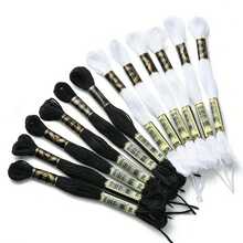 12pcs/Set 8m Embroidery Threads Floss For Cross Stitch Threads Friendship Bracelets Crafts