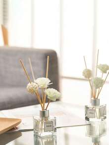 1 Stück duftfreie Duftstoffölgetrocknete Blumen-Rattanstäbe, Sandelholz-Räucherstäbchen für Zuhause, Raum, Toilette, Lufterfrischer, Aroma-Diffuser, Aromatherapie, Raumduft, Diffusor, Geschenk, Wohndekoration