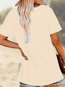 Women's Halloween T-Shirt - Beige Pumpkin Pattern Leopard Print Top - Masquerade Daily Autumn Fashion Outfit - Comfortable Cute Halloween Costume, Halloween Apparel