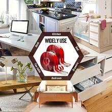 1 Roll Self-Adhesive Silicone Edge Protection Strip, Thickened Transparent Corner Guards, Suitable For Desktops, Walls, And Window Sills - Transparent - View 4