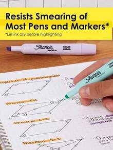 12 resaltadores tonos pastel Sharpie Tank caja con 12 piezas marcatextos papelería escolar oficina organización escritura creatividad útiles diseño arte color edición especial - Multicolor - Ver 4