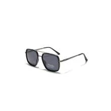 Unisex Fashion Double Beam Sunglasses For Back To School & Travel – Geometric Frame Sun Protection Glasses With Lightweight TR90 Material# 4