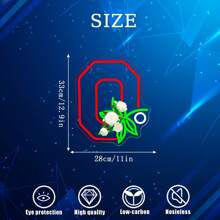 One Ohio State University Horse Chestnut Neon Light, USB-Powered Plastic Wall-Mounted Strip Light With Switch Control, Versatile Home Decor Suitable For Dorm Rooms, Bedrooms, And Fan Gifts.