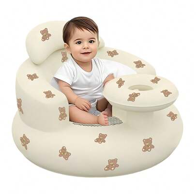 Baby Inflatable Seat,Sofás Para Niños For Babies 3-36 Months, Built In Air Pump Infant Back Support Sofa, Infant Support Seat Toddler Chair For Sitting Up, Baby Shower Chair Floor Seater Gifts