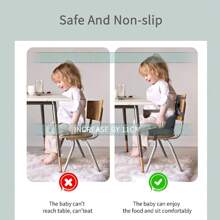 1pc Foldable Baby Booster Seat Cushion, Portable Height-Increasing Cushion For Kids, Non-Slip Toddler Dining Chair Booster