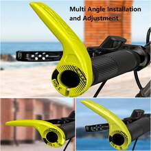 ENLEE 1 Pair Adjustable Bicycle Handlebar End Extension Bars, Non-Slip Bull Horn Grips, Hollow Ventilated Design, Auxiliary Handlebars, Suitable For Road Bikes And Mountain Bikes, Cycling Accessories - Multicolor - View 5