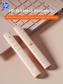 HP USB Wireless Presentation Remote Control With Hyperlink And Volume Control For PowerPoint Office Presentation, Compatible With Keynote/PPT/PC/Laptop, Comes With Storage Bag