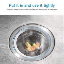 4PCS Heavy Duty Stainless Steel Sink Strainer,Sink Basket Set, Fits Most Kitchen Sinks 4.5'', Bathroom Sinks 2.75'',Shower Drains