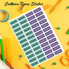 [Customized] 96/192/288/384pcs Personalized Labels, Customized Name Labels For School Supplies, Back To School, Lunch Boxes, Books, Pencils, Water Bottles, Toothbrush Stickers