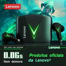 Lenovo 联想 LP6 TWS 无线蓝牙 V5.1 耳机 双模音乐游戏耳机 运动耳机 带麦克风 - 黑色 - 查看 1