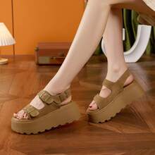Women Athletic & Outdoor Sandals & Slides - 駝色 - 查看 5