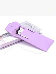 1个真皮铅笔盒，大容量多功能文具包，男女通用，学生适用，铅笔袋，书包，学习用品，返校季 - 單件 - 查看 4