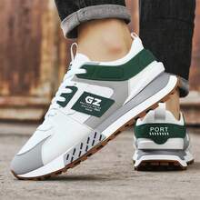 Zapatos deportivos para hombre - blanco y verde - Ver 2