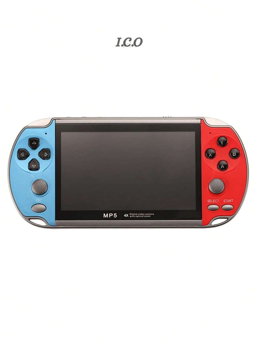 Consola de Videojuegos X7 de 4,3 Pulgadas, Reproductores de Juegos portátiles, Memoria de 8GB integrada en 1000 Juegos, Controlador de Juegos MP5, Salida de TV - Multicolor - Ver 1
