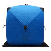 Durable 210D Oxford Ice Fishing Tent For 1-2 People With Fiberglass Rods, Easy Setup, All-Weather Protection, Spacious Design, Perfect For Winter Adventures - Blue - View 5