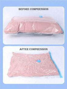 20pcs/1 Vacuum Seal Bags, Travel Accessories, Vacuum Bags, Travel Essentials, Vacuum Storage Bags, Travel Essentials, Storage Bags, Cruise Essentials, Organization Storage, Bedroom Vacuum Storage Bags, Space Saver For Clothing, Mattresses, Blankets, Duvets, Pillows, Quilts, Travel And Moving - Multicolor - View 3