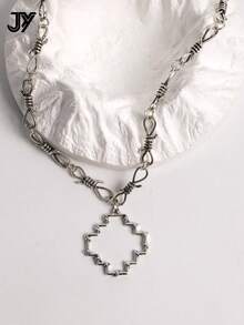 1 件男士 INS 嘻哈朋克荆棘吊坠项链 - 項鍊 - 查看 14