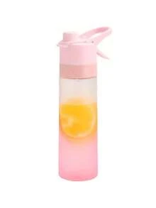 1 21.98 Oz Portable Spray Water Bottle, Orange Slice Design - , Leak-Proof, Lightweight - Great For Outdoor Activities, Yoga, Hiking, Gym & Fitness, Outdoor Hydration | Decorative Water Bottle | Durable Plastic - Multicolor - View 8