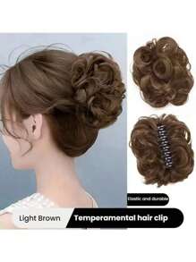 1 pettine staccabile per chignon spettinato, realizzato in fibra resistente al calore per acconciature ondulate e ricce, accessori per parrucche da donna, fermagli per capelli, pettini, fissatori per capelli, mollette per capelli, accessori per capelli alla moda, mollette per capelli di bellezza.